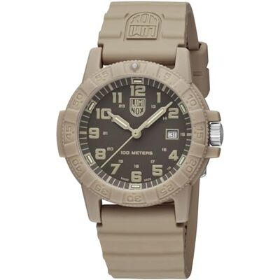 Luminox Leatherback SEA Turtle Reloj de cuarzo para hombre, carcasa de material compuesto reforzado con fibra de vidrio de 44 mm, correa de poliuretano, color beis, resistente al agua 10 bar Luminox Leatherback SEA Turtle Reloj de cuarzo para hombre, carcasa de material compuesto reforzado con fibra de vidrio de 44 mm, correa de poliuretano, color beis, resistente al agua 10 bar