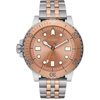 NIXON Reloj analógico de Cuarzo para Hombre con Correa de Acero Inoxidable NIXON Reloj analógico de Cuarzo para Hombre con Correa de Acero Inoxidable