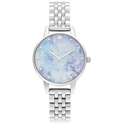 Olivia Burton Reloj Analógico de Cuarzo para Mujer Colección Under The Sea con Correa de Acero Inoxidable Plateada Olivia Burton Reloj Analógico de Cuarzo para Mujer Colección Under The Sea con Correa de Acero Inoxidable Plateada