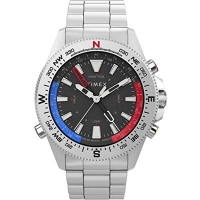 Timex Reloj Analógico para Hombre de Cuarzo con Correa en Acero Inoxidable Timex Reloj Analógico para Hombre de Cuarzo con Correa en Acero Inoxidable