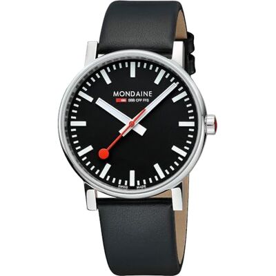 Mondaine Evo2 Reloj para Hombre Analógico de Cuarzo con Brazalete de Piel de Vaca Mondaine Evo2 Reloj para Hombre Analógico de Cuarzo con Brazalete de Piel de Vaca