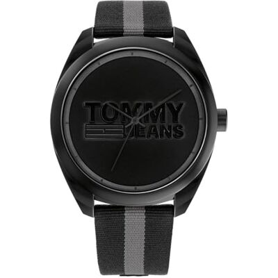 Tommy Hilfiger Reloj Analógico de Cuarzo para hombre con correa en nailon Negro Tommy Hilfiger Reloj Analógico de Cuarzo para hombre con correa en nailon Negro