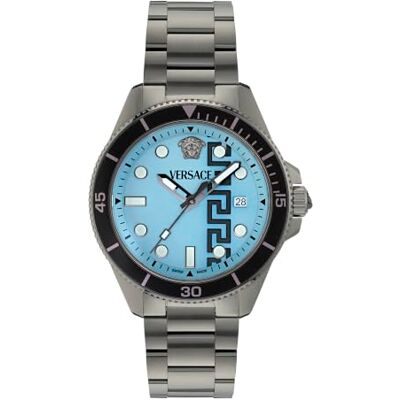 Versace Greca Force Swiss Made Reloj de Pulsera analógico de Cuarzo para Hombre Versace Greca Force Swiss Made Reloj de Pulsera analógico de Cuarzo para Hombre