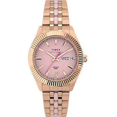 Timex Reloj Analógico para Mujeres de Cuarzo con Correa en Acero Inoxidable Timex Reloj Analógico para Mujeres de Cuarzo con Correa en Acero Inoxidable