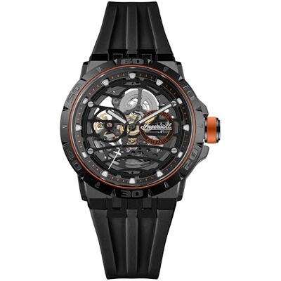 Ingersoll The Rigger Reloj automático para Hombre de 45 mm con Esfera Negra y Correa de Poliuretano Negra Ingersoll The Rigger Reloj automático para Hombre de 45 mm con Esfera Negra y Correa de Poliuretano Negra