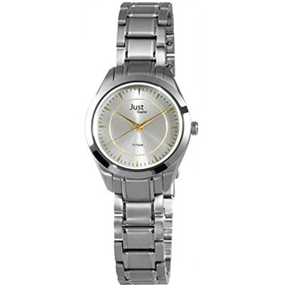 Excellanc Reloj de Cuarzo para Mujer, Correa de Titanio Color Plateado Excellanc Reloj de Cuarzo para Mujer, Correa de Titanio Color Plateado