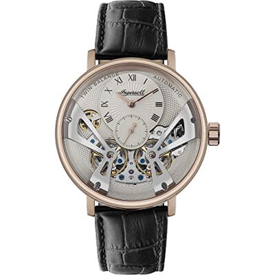 Ingersoll Reloj automático para Hombre 1892 The Tennessee con Esfera Gris Claro y Correa de Piel Negra Ingersoll Reloj automático para Hombre 1892 The Tennessee con Esfera Gris Claro y Correa de Piel Negra
