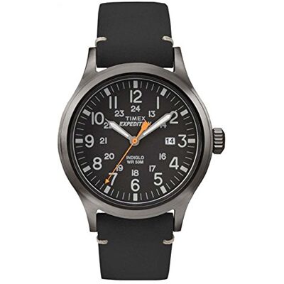Timex Expedition Reloj análogico para Hombre de cuarzo con correa de cuero, Negro (Negro) Timex Expedition Reloj análogico para Hombre de cuarzo con correa de cuero, Negro (Negro)