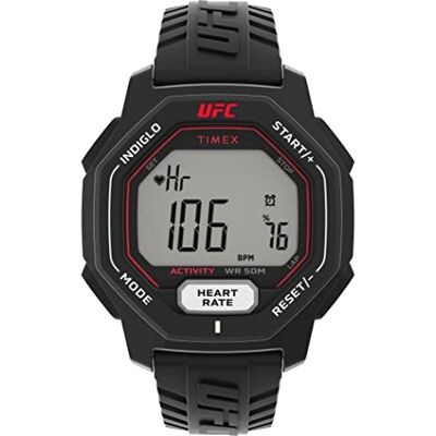 Timex Reloj UFC Performance Spark para hombre 46mm con correa de resina negra TW2V83800 Timex Reloj UFC Performance Spark para hombre 46mm con correa de resina negra TW2V83800