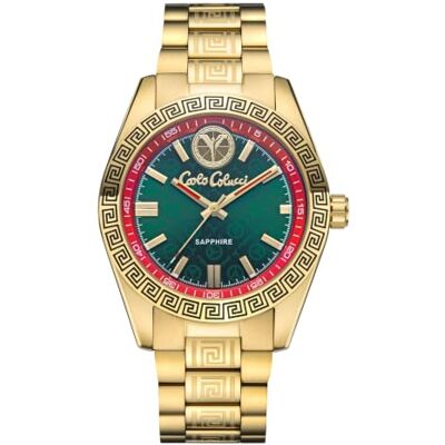 Carlo Colucci Reloj de Hombre de Cuarzo y Cristal de Zafiro Dorado Carlo Colucci Reloj de Hombre de Cuarzo y Cristal de Zafiro Dorado