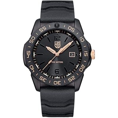 Luminox Reloj, Pacific Diver Serie 3120, colección Sea, Caja Acero, Esfera Negro/Oro, 20ATM, diametro 44mm, Correa Caucho Negro Luminox Reloj, Pacific Diver Serie 3120, colección Sea, Caja Acero, Esfera Negro/Oro, 20ATM, diametro 44mm, Correa Caucho Negro