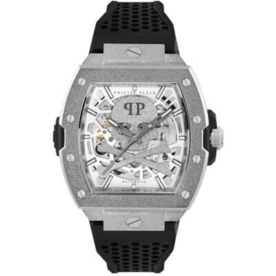 Philipp Plein The $Keleton Frosted Reloj de Pulsera analógico automático para Hombre Philipp Plein The $Keleton Frosted Reloj de Pulsera analógico automático para Hombre