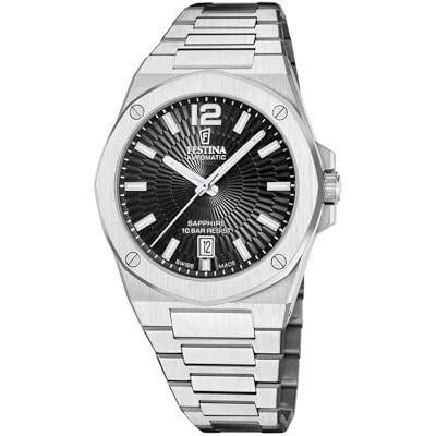 Festina Reloj automático Swiss Made para Hombre con Pulsera de Acero Festina Reloj automático Swiss Made para Hombre con Pulsera de Acero