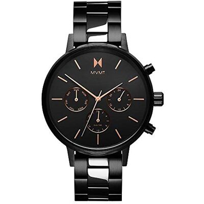 MVMT Reloj Analógico de Cuarzo para Mujer con Correa en Acero Inoxidable Negro MVMT Reloj Analógico de Cuarzo para Mujer con Correa en Acero Inoxidable Negro