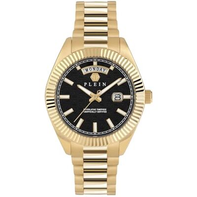 Philipp Plein Reloj analógico de Cuarzo para Hombre con Fecha SuperLATIVE Gent de acero Inoxidable Philipp Plein Reloj analógico de Cuarzo para Hombre con Fecha SuperLATIVE Gent de acero Inoxidable
