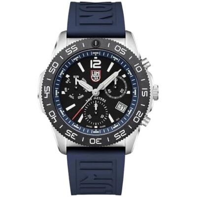 Luminox de Reloj analógico de Cuarzo para Hombre con Correa de Caucho, Negro, Moderno Luminox de Reloj analógico de Cuarzo para Hombre con Correa de Caucho, Negro, Moderno