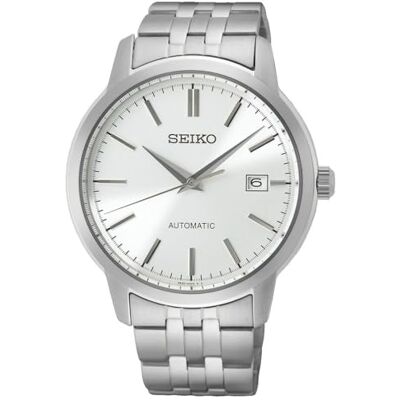 Seiko Reloj Analógico para Hombres de Automático con Correa en Acero Inoxidable Seiko Reloj Analógico para Hombres de Automático con Correa en Acero Inoxidable