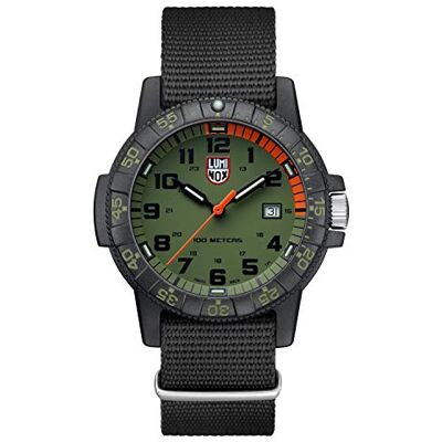 Luminox Leatherback Sea Turtle Giant Reloj Caballero 44mm Reloj de Buceo en Negro/Verde Función Fecha 100m Water Resistant Luminox Leatherback Sea Turtle Giant Reloj Caballero 44mm Reloj de Buceo en Negro/Verde Función Fecha 100m Water Resistant