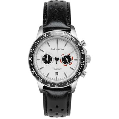 Carlheim Reloj Analógico para Hombres de Cuarzo japonés con Correa en Cuero Carlheim Reloj Analógico para Hombres de Cuarzo japonés con Correa en Cuero