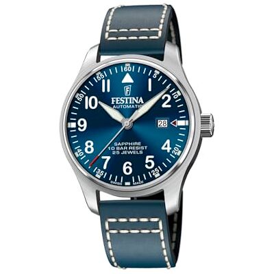 Festina Swiss Made Pilot Reloj Automático para hombres Fabricado en Suiza Festina Swiss Made Pilot Reloj Automático para hombres Fabricado en Suiza