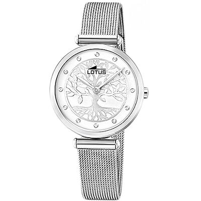 Lotus Reloj Mujer Analógico de Acero Inoxidable 316l Plateado Lotus Reloj Mujer Analógico de Acero Inoxidable 316l Plateado