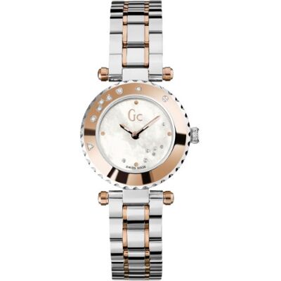 GUESS Reloj para Mujeres, Correa de Acero Inoxidable Multicolor GUESS Reloj para Mujeres, Correa de Acero Inoxidable Multicolor
