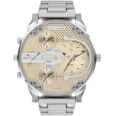 Diesel Mr. Daddy Slim Hombre Reloj de 54MM de Acero Inoxidable Tono Plateado, Diesel Mr. Daddy Slim Hombre Reloj de 54MM de Acero Inoxidable Tono Plateado,
