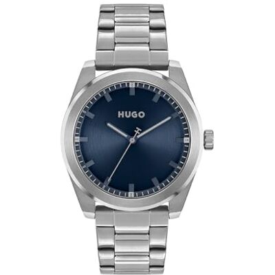 HUGO Reloj Analógico de Cuarzo para Hombre Colección #Bright Collection con Correa en Acero Inoxidable HUGO Reloj Analógico de Cuarzo para Hombre Colección #Bright Collection con Correa en Acero Inoxidable