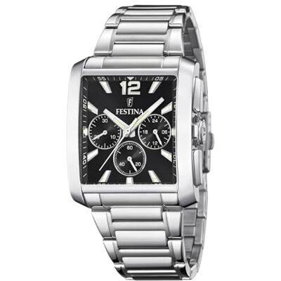 Festina Reloj Hombre Analógico de Acero Inoxidable 316l Plateado Festina Reloj Hombre Analógico de Acero Inoxidable 316l Plateado