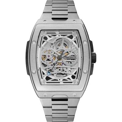 Ingersoll Reloj automático The Challenger para Hombre de 42 mm con Esfera Plateada y Correa de Acero Inoxidable Plateada Ingersoll Reloj automático The Challenger para Hombre de 42 mm con Esfera Plateada y Correa de Acero Inoxidable Plateada