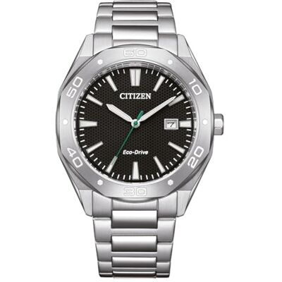 Citizen Eco-Drive Reloj Solar para Hombre con 41 mm de diámetro y Fecha en Diferentes Variantes, Plata, Moderno Citizen Eco-Drive Reloj Solar para Hombre con 41 mm de diámetro y Fecha en Diferentes Variantes, Plata, Moderno