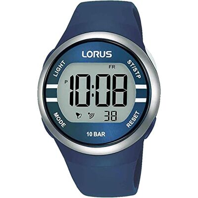 Lorus Reloj Digital de Cuarzo con Correa de Silicona, Azul, Talla única, Fashion Lorus Reloj Digital de Cuarzo con Correa de Silicona, Azul, Talla única, Fashion