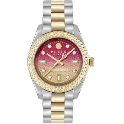Philipp Plein Queen Supreme Reloj analógico de Cuarzo para Mujer, Multicolor, Pulsera Philipp Plein Queen Supreme Reloj analógico de Cuarzo para Mujer, Multicolor, Pulsera