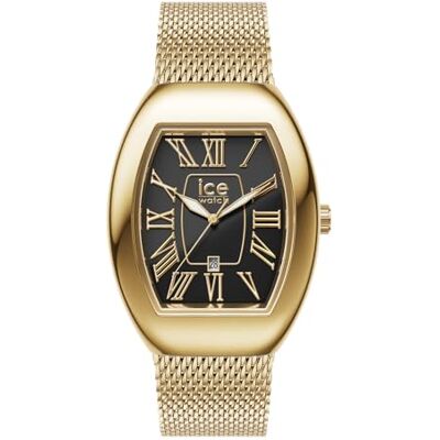 ICE-WATCH ICE boliday Dome Metal mesh Black GD Reloj dorado para Mujer con Correa de Acero Inoxidable (Small) ICE-WATCH ICE boliday Dome Metal mesh Black GD Reloj dorado para Mujer con Correa de Acero Inoxidable (Small)