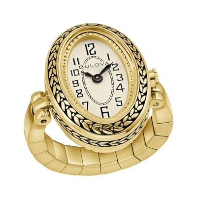 Bulova Reloj de Pulsera analógico de Cuarzo Art Deco para Mujer Bulova Reloj de Pulsera analógico de Cuarzo Art Deco para Mujer