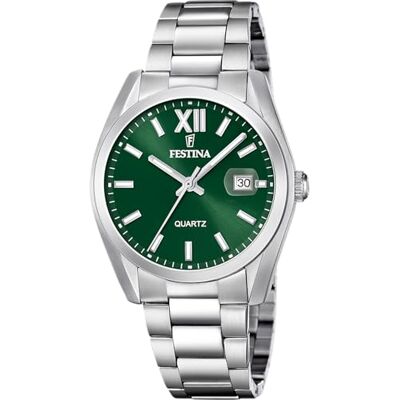 Festina Reloj Hombre Analógico de Acero Inoxidable 316l Plateado Movimiento de Cuarzo Calendario Cristal Mineral Resistente Resistente al Agua 5 ATM Elegante y Clásico F20707/8 Classics Festina Reloj Hombre Analógico de Acero Inoxidable 316l Plateado Movimiento de Cuarzo Calendario Cristal Mineral Resistente Resistente al Agua 5 ATM Elegante y Clásico F20707/8 Classics