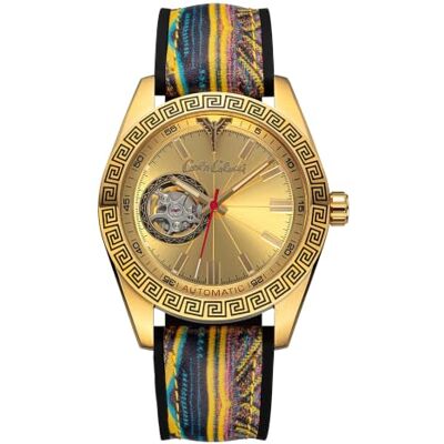 Carlo Colucci Reloj analógico de Cuarzo para Hombre con Correa de Silicona , Multicolor Carlo Colucci Reloj analógico de Cuarzo para Hombre con Correa de Silicona , Multicolor