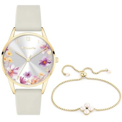 Tamaris Conjunto de Reloj y Pulsera Correa de Silicona Tamaris Conjunto de Reloj y Pulsera Correa de Silicona