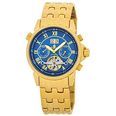 Burgmeister California Reloj de caballero automático, correa de acero inoxidable color oro Burgmeister California Reloj de caballero automático, correa de acero inoxidable color oro