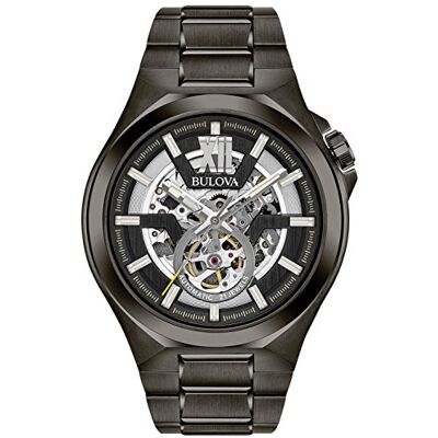 Bulova Men's Classic Maquina Automatic Open Aperture Watch, Automatic 98A178 Bulova Men's Classic Maquina Automatic Open Aperture Watch, Automatic 98A178
