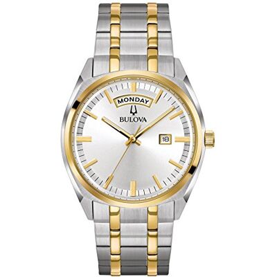 Bulova Men's Classic Surveyor 2-Hand Day/Date Quartz Watch, Luminous Hands, 39mm Bulova Men's Classic Surveyor 2-Hand Day/Date Quartz Watch, Luminous Hands, 39mm