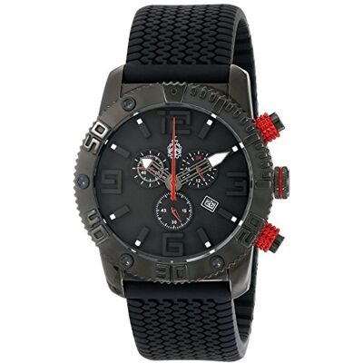 Burgmeister Reloj analógico de Cuarzo para Hombre con Correa de Silicona, Color Negro Burgmeister Reloj analógico de Cuarzo para Hombre con Correa de Silicona, Color Negro