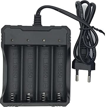 Desikixudy Adaptador de cargador de batería Li-ION 1 pieza DC 4.2V 1.2A para cargador de batería de litio recargable 18650 EU Plug