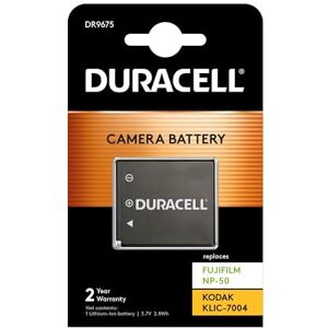 Duracell DR9675 Batería para cámara Digital 3.7 V, 700 mAh (reemplaza batería Original de Kodak KLIC-7004) Duracell DR9675 Batería para cámara Digital 3.7 V, 700 mAh (reemplaza batería Original de Kodak KLIC-7004)