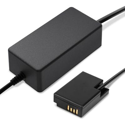 CELLONIC Adaptador CA Compatible con Canon EOS R50, R100, R10, 77D, M6 CELLONIC Adaptador CA Compatible con Canon EOS R50, R100, R10, 77D, M6