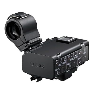 Panasonic Lumix DMW-XLR2 XLR Adaptador de Micrófono Lumix DC-GH7, Grabación 32 bits Punto Flotante, Alta Resolución, 4 Canales, Soporte Micrófono, Miniconector Estéreo 3,5 mm, Negro Panasonic Lumix DMW-XLR2 XLR Adaptador de Micrófono Lumix DC-GH7, Grabación 32 bits Punto Flotante, Alta Resolución, 4 Canales, Soporte Micrófono, Miniconector Estéreo 3,5 mm, Negro