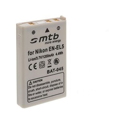 mtb more energy Batería EN-EL5 Compatible con Nikon Coolpix P80, P90, P100, P500, P510, P5000... (Ver descripción) mtb more energy Batería EN-EL5 Compatible con Nikon Coolpix P80, P90, P100, P500, P510, P5000... (Ver descripción)