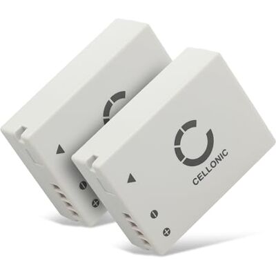 CELLONIC 2X Batería Compatible con Canon PowerShot SX50 HS, G15, NB-10L 2x, (800mAh-7.4V-Ion de litio), Cámara Batería, para Canon NB-10L, PowerShot G16, PowerShot G1X CELLONIC 2X Batería Compatible con Canon PowerShot SX50 HS, G15, NB-10L 2x, (800mAh-7.4V-Ion de litio), Cámara Batería, para Canon NB-10L, PowerShot G16, PowerShot G1X