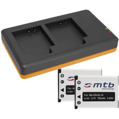 mtb more energy 2 Baterías + Cargador Doble (USB) Compatible con Fuji Fujifilm NP-45 / Finepix J.. / JV.. / JX600 ../ JZ500.. / XP80 XP90... Ver Lista de compatibilidad mtb more energy 2 Baterías + Cargador Doble (USB) Compatible con Fuji Fujifilm NP-45 / Finepix J.. / JV.. / JX600 ../ JZ500.. / XP80 XP90... Ver Lista de compatibilidad
