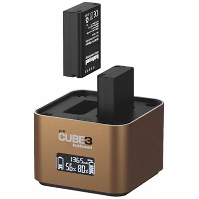 Hähnel ProCube3 para Olympus Cargador dúo DSLR Carga más rápida Entrada USB Tipo C Hähnel ProCube3 para Olympus Cargador dúo DSLR Carga más rápida Entrada USB Tipo C